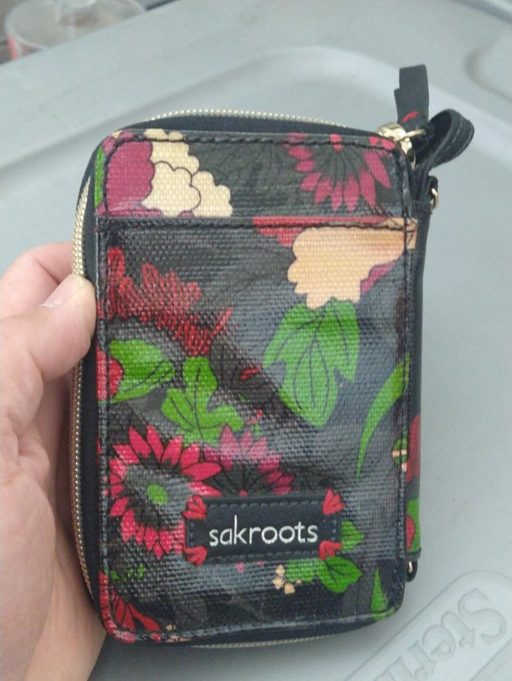 Sakroots Zip Around Wallet Wtistlet Floral Print